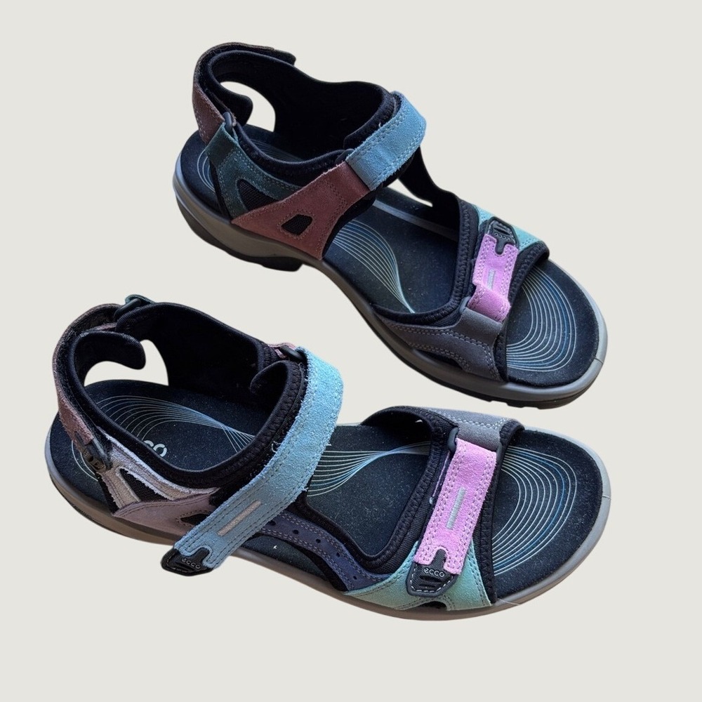 Ecco Women's Size 42 US 11.5 Yucatan Offroad Sport Sandals Multicolor Pastel